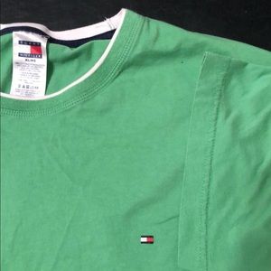 Green Tommy Hilfiger T-shirt